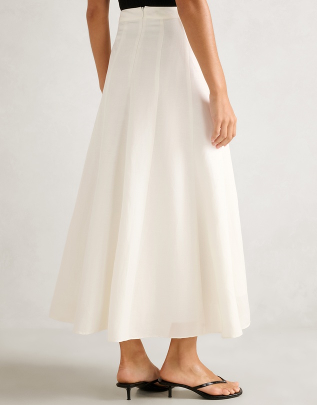 Forever New - Georgina Linen Blend Midi Skirt