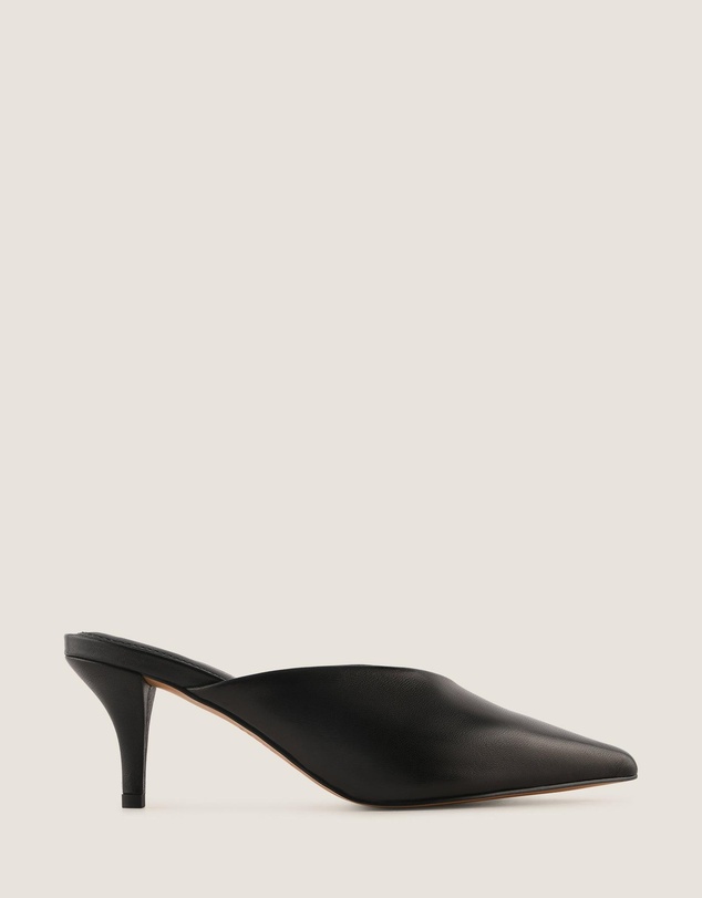 Shelly Shen - Blake Low Heels Black Leather