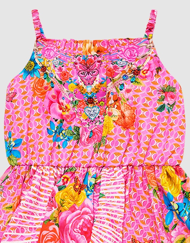 Camilla - Frilled Neck Jump Dress - Babies