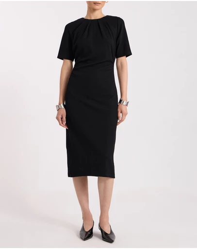 David Lawrence - Solana Textured Jersey Dress