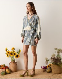 BOTEH - Arcadia Paisley Mini Robe Dress