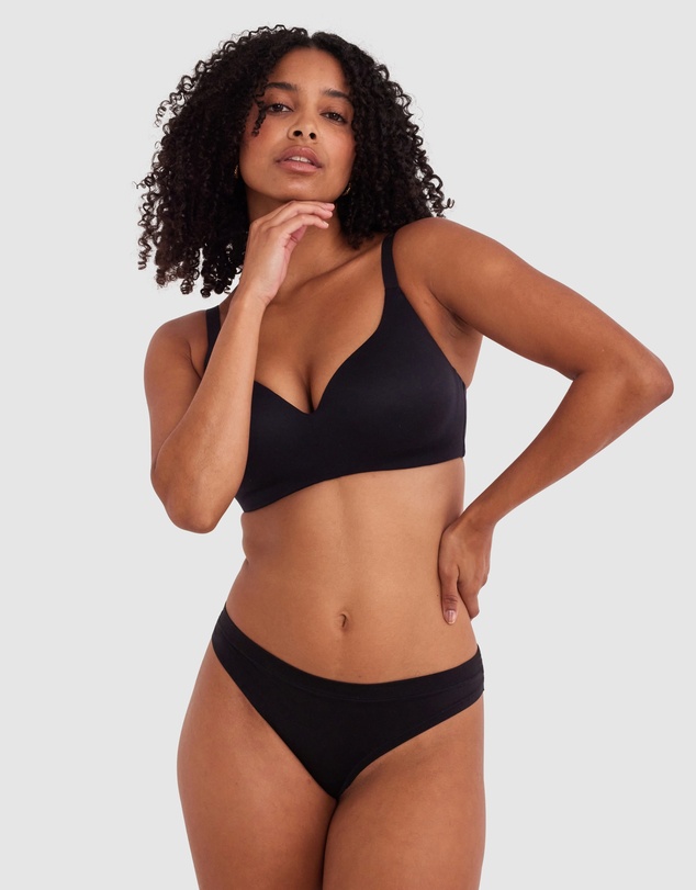 Bras N Things - Body Bliss Full Cup Wirefree - Black