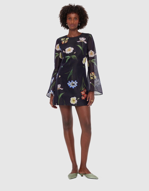 LEO LIN - Suzanne Bell Sleeve Mini Dress