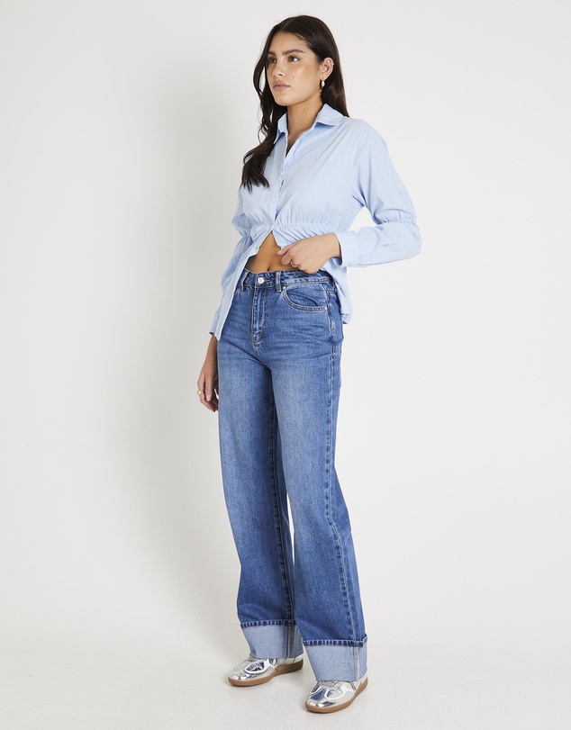 Subtitled - Demi Fold Hem Denim Jeans