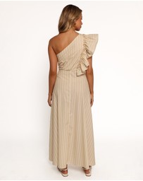 Petal & Pup - Meggy Maxi Dress - Sand/White