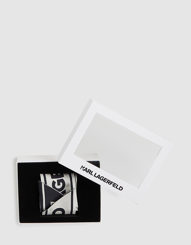 Karl Lagerfeld - K/Essential Slim Silk Scarf