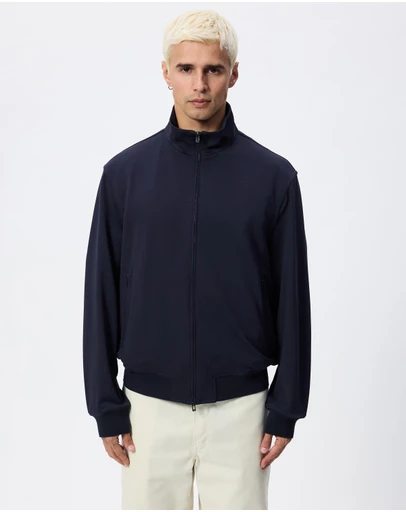 Emporio Armani - Waffle-Effect Amure Fabric Blouson Jacket