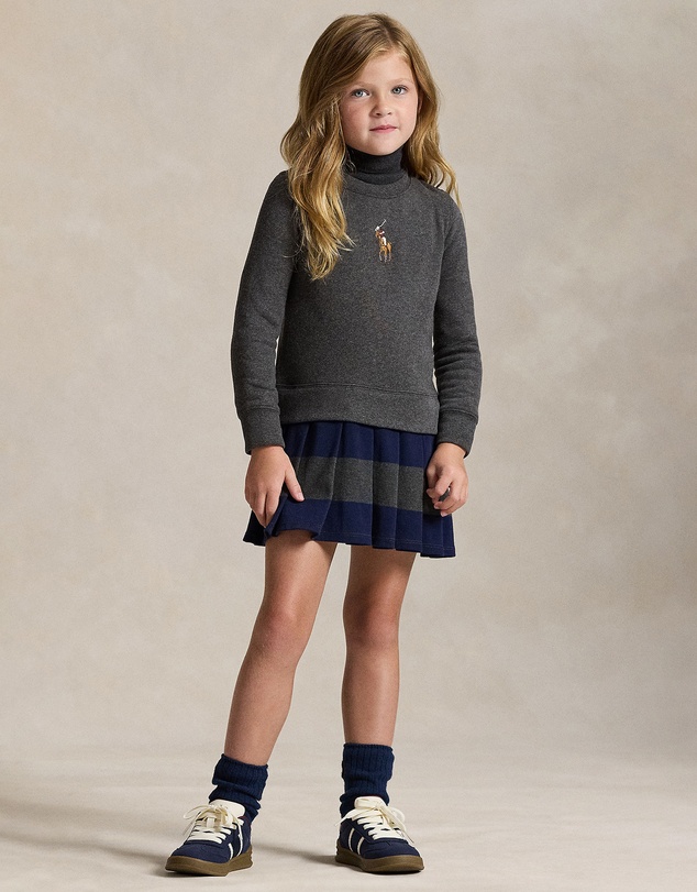 Polo Ralph Lauren - Big Pony Fleece Sweatshirt Dress - ICONIC EXCLUSIVE - Babies-Kids