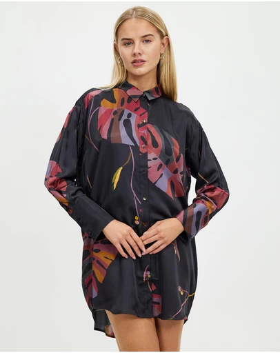 Grace Willow - Jasmine Silk Shirt Dress