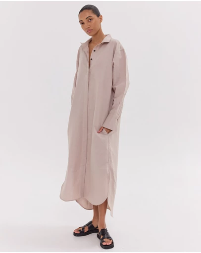 Cloth & Co. - The Shirt Dress | Mushroom