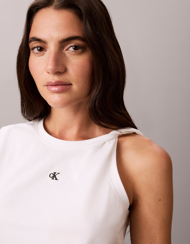 Calvin Klein Jeans - Cooling Jersey Twist Shoulder Tank Top