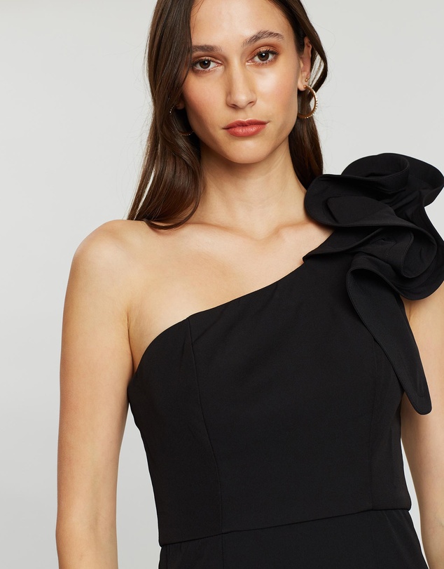 Bariano - Sue Frill Shoulder Gown