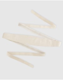 Belle & Bloom - Odyssey Soft Wrap Leather Belt - Cream
