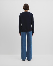 Country Road - Lightweight Merino Wool V-neck Knit
