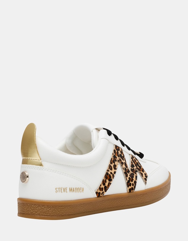 Steve Madden - Degree White/Leopard Sneakers