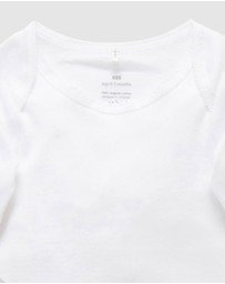 Purebaby - Easy Neck L/S Bodysuit 2 pack-Babies