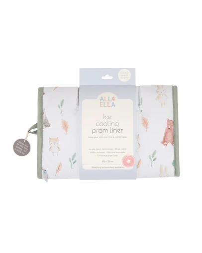 All 4 Ella - Ice Cooling Pram Liner Forest Friends