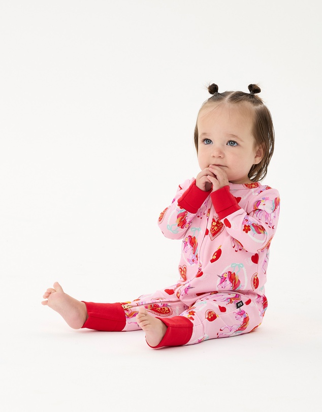 Rock Your Baby - Unicorn Hearts Coverall