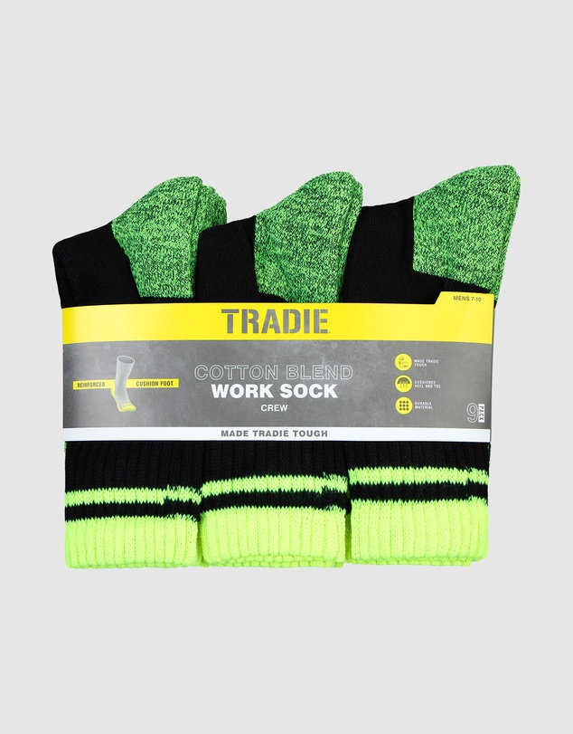 TRADIE - 9pk Cotton Blend Work Sock