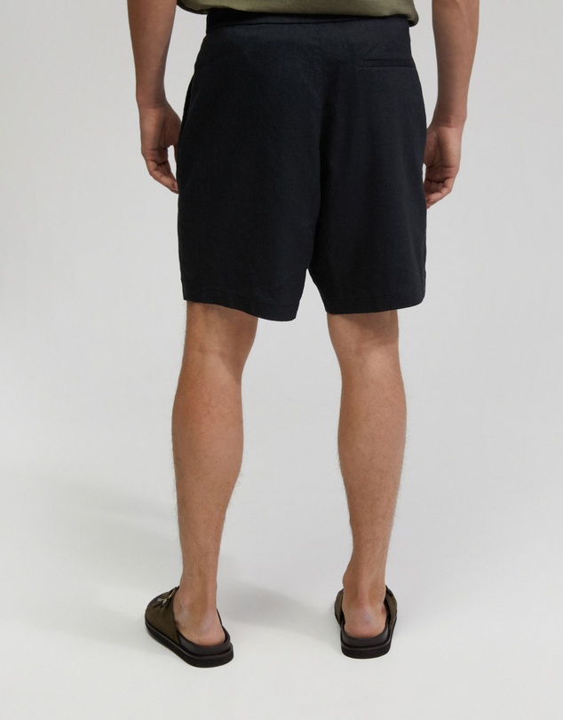 Oxford - Rocco Zip Front Linen Blend Shorts