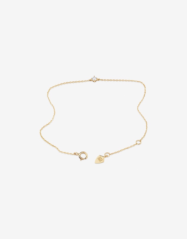 Michael Hill - Bracelet with .08 Carat TW Diamond Birthstone in 10kt Yellow Gold