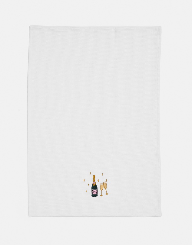 Linen House - Embroidered Tea Towel
