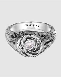 Haze & Glory - ICONIC EXCLUSIVE - Ring Men Unleash Signet 925 Sterling Silver