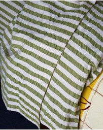 Mosey Me - Seersucker Stripe Flat Sheet