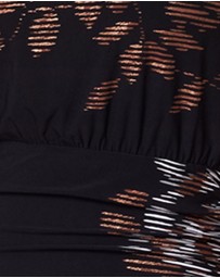 Miraclesuit Shapewear - Fiori Metallica Bali Blouse Top Midi Shaping Dress