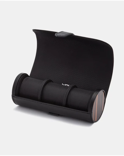 Wolf - Wolf Roadster Triple Watch Roll  Black