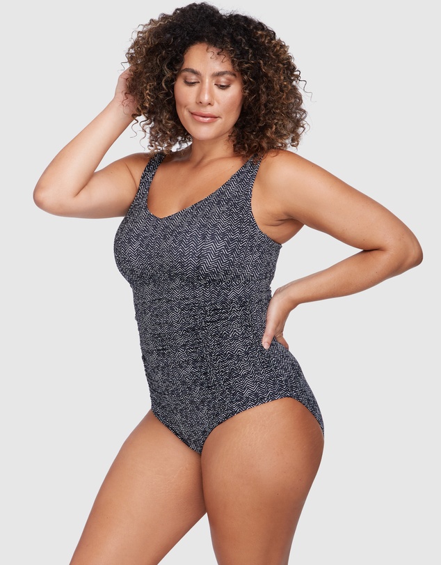 Artesands - Zig Zag Black Raphael E/F Underwire One Piece