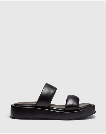 Just Because - Sarita Leather Flatform Sandals