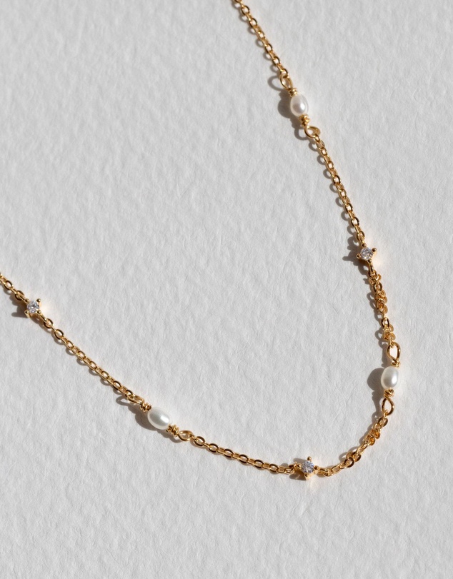 SAINT VALENTINE - Stars & Moons Necklace - Gold