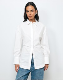 AERE - Fiora Cinched Waist Shirt