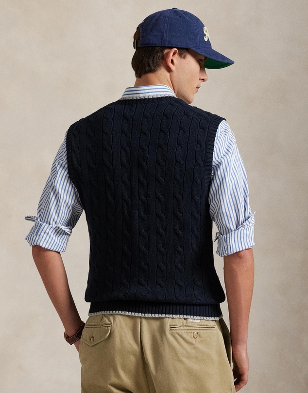 Polo Ralph Lauren - Cable-Knit Cotton Sweater Vest