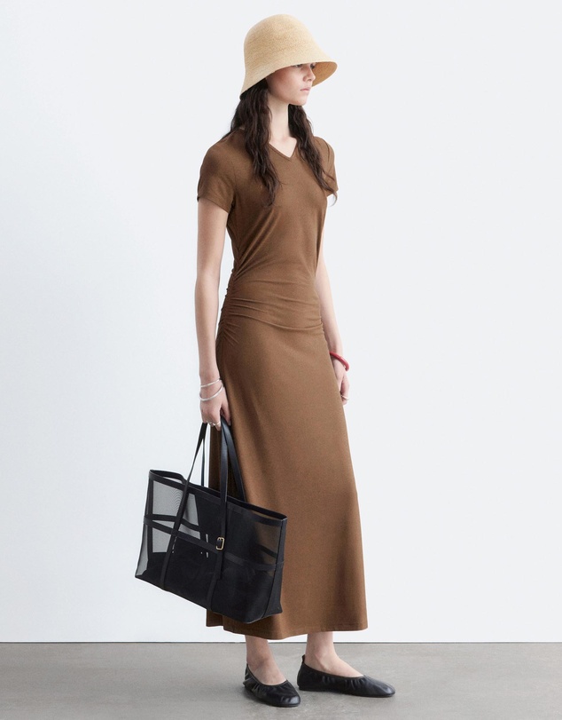 & Other Stories - Pique Jersey Midi Dress