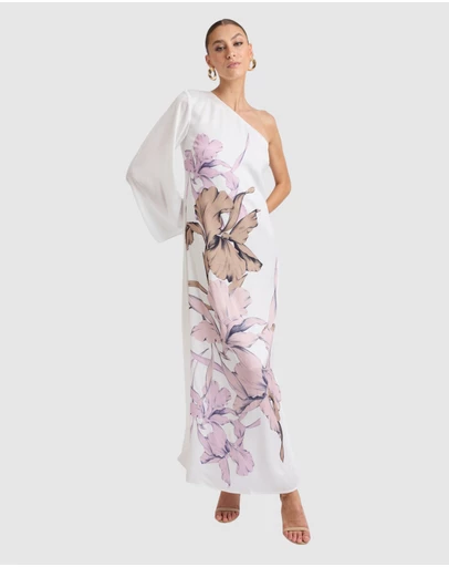Honey and Beau - Les Fluer One Shoulder Dress