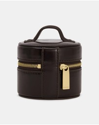 Oroton - Jemima Mini Round Jewellery Case Crackle