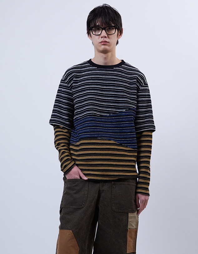 Andersson Bell - Stripe Layered Sweatshirts