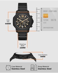 Michael Kors - Prescott Black Chronograph Watch