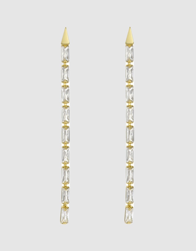 Ted Baker - Isalie Crystal Baguette Slinky Drop Earrings