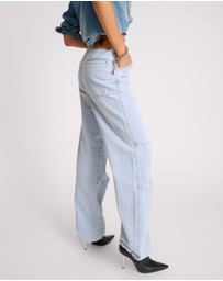 ONE TEASPOON - Blue Latte Marley Relaxed Denim Jeans