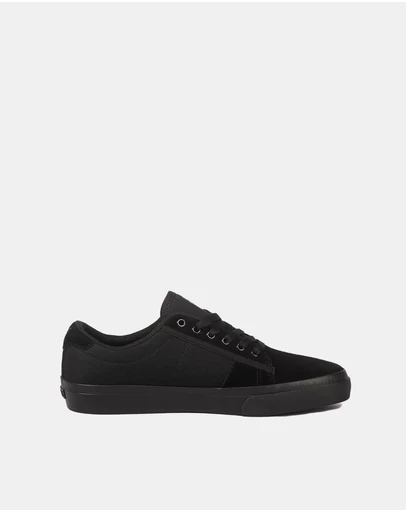 Fallen Footwear - Fallen Footwear Men Bomber Vulcanised Sole Shoes Suede/Cotton Black