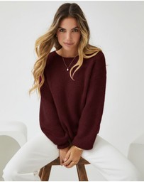 Esther & Co - Harvie Knit - Wine