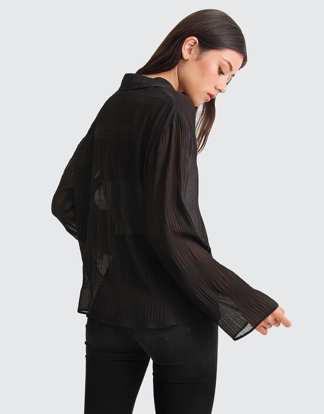 Belle & Bloom - Yoko Shirred Chiffon Blouse