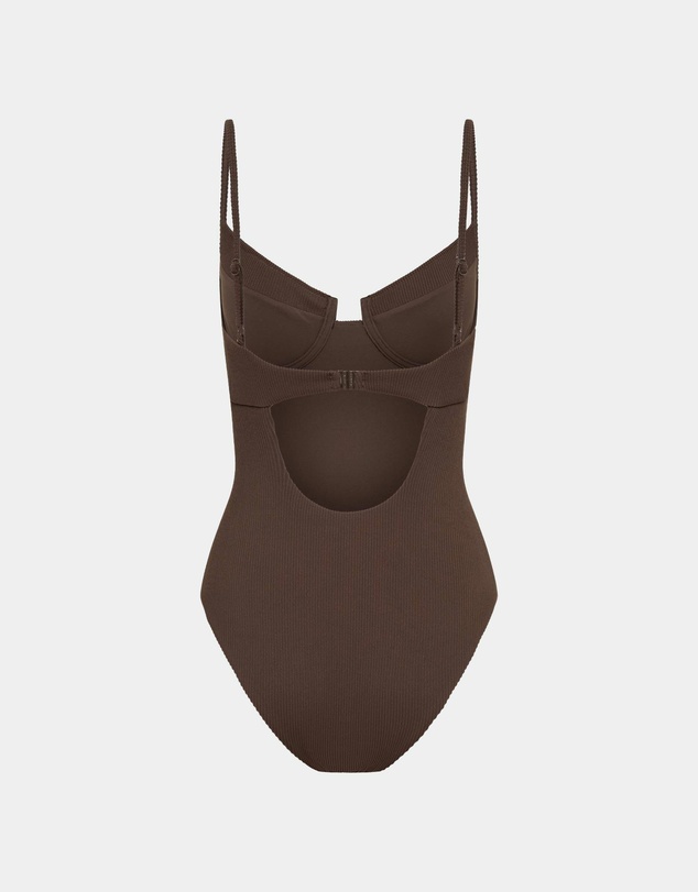 Subtitled - Rib Underwire One Piece Bikini