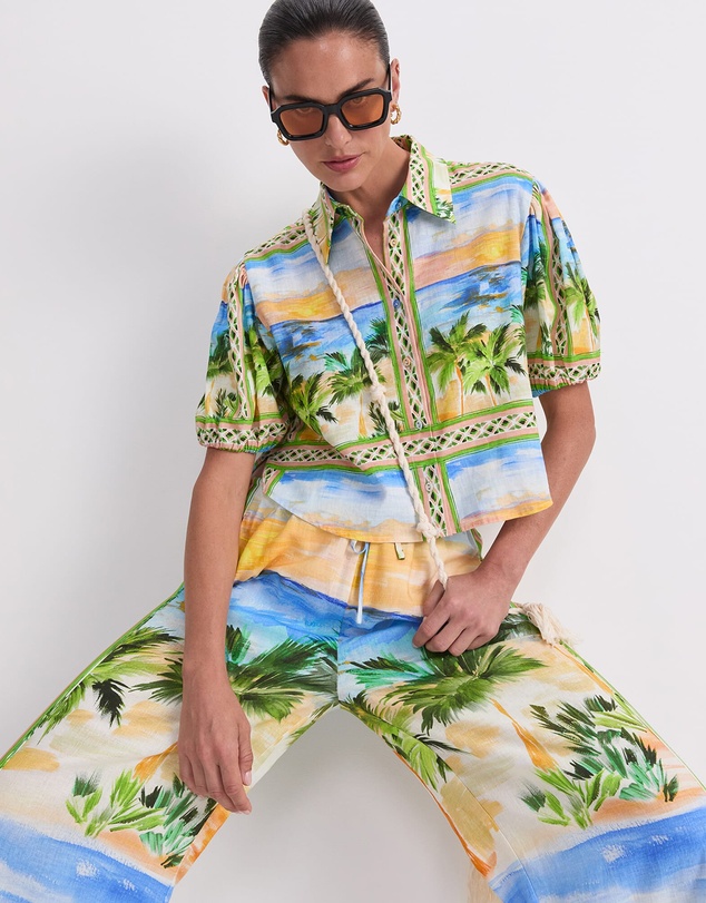Sportscraft - Sunset Palm Blouse
