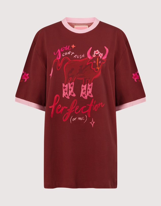 The Somewhere Co - Taurus Astrology Oversized Tee