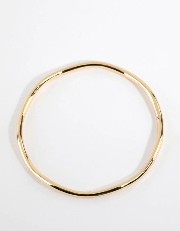 Lovisa - Gold Plated Thin Wavy Bangle