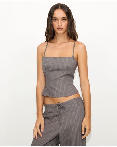 Grey Pinstripe